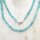 Apatit hellblau Kette Linse fac. ca.0, 5 / 45cm