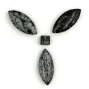 Schneeflockenobsidian Anh&auml;nger Navette VE3St.