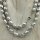 Perle grau Kette freeform ca. 1,0x0,8 / 45cm