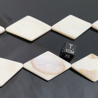 Muschel wei&szlig; Strang Modell 03 ca. 37-40cm