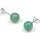 Aventurin gr&uuml;n Ohrstecker Kugel ca. 0,8cm, 92,5er Silber VE6St.
