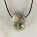 Rhyolith Trommelstein gebohrt bis ca.16g