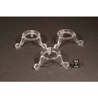 Dreifu&szlig; Kugel- oder Eierst&auml;nder klar VE100St.