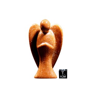 Goldflu&szlig; synthetisch Engel ca. 7cm -