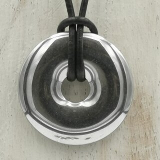 H&auml;matin silberfarben beh. Donut ca. 30mm VE3St.