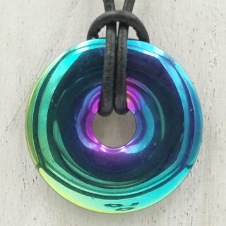 H&auml;matin regenbogenfarben beh. Donut ca. 30mm VE3St.