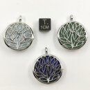 Anh&auml;nger-Set "Blume des Lebens" ca. 2,5cm VE3St.