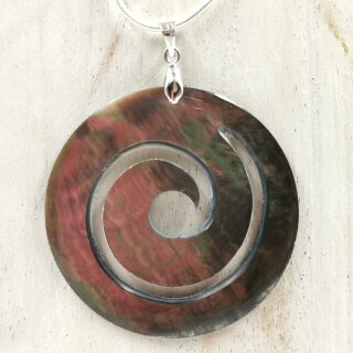 Perlmutt-Anh&auml;nger regenbogenf. "Maori" ca. 4,5cm VE3St.