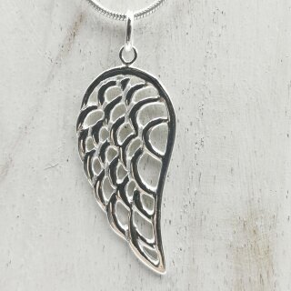 Anh&auml;nger Fl&uuml;gel, 92,5er Silber glanz ca. 15x35mm