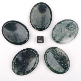 Moosachat Daumenstein ca. 35x45mm VE5St.