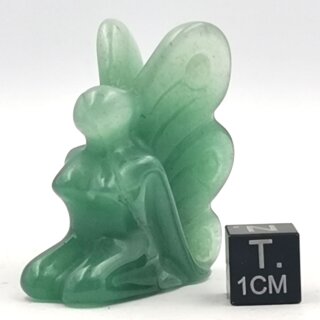 Aventurin gr&uuml;n Schmetterlingselfe ca. 4cm