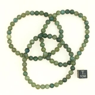 Apatit gr&uuml;n Armband Kugel ca. 0,6 / 19cm