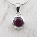 Rubin Anh&auml;nger in 92,5er Silber