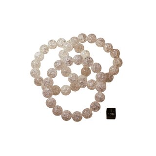 Bergkristall-Iris beh. Armband Kugel ca. 1,2 / 19cm