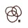Granat Armband Kugel fac. ca. 0,5 / 19cm