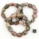 Rhodonit Armband Nugget ca. 0,7x0,9 bis 1,0x1,5 / 19cm...