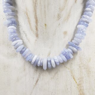 Chalcedon blau Strang Big Chips ca. 1,2 / 37-40cm