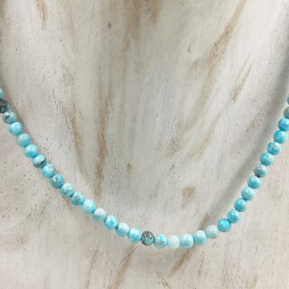 Magnesit t&uuml;rkis gef. Strang Kugel ca. 0,4 / 37-40cm