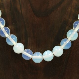 Opalglas synth. Strang Kugel ca. 1,2 / 37-40cm